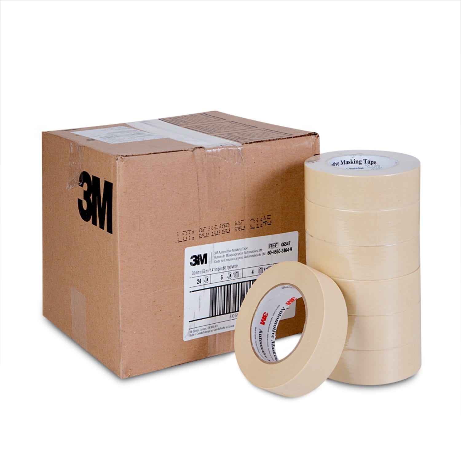 7000119726 - 3M Automotive Masking Tape, 06547, 36 mm x 55 m, 24 per case