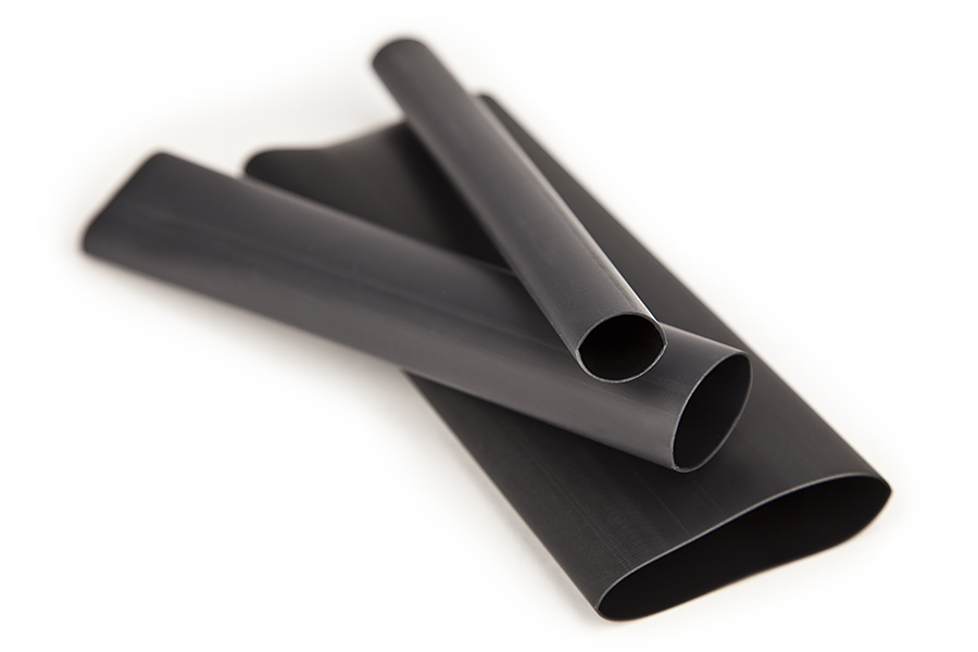 48" 3M Heat Shrink Tubing Flexible 2" FP301-2-48"-BLACK