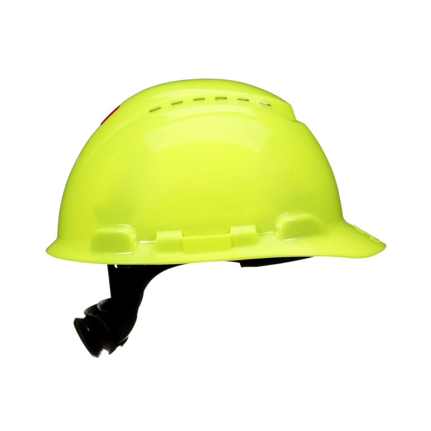 7100239995 - 3M SecureFit Hard Hat H-709SFV-UV, Hi-Vis Yellow, Vented, 4-Point Pressure Diffusion Ratchet Suspension, with Uvicator, 20 ea/CS