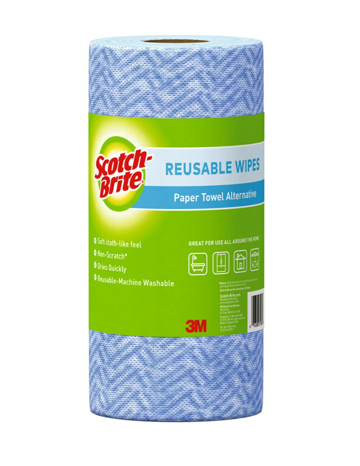 7010410844 - Scotch-Brite Multi-Purpose Wipes, 9053-40-6, 7.8 in x 15.7 in (20 cm x
40 cm) 40 Sheets, total 34.4 SQ FT, 6/1