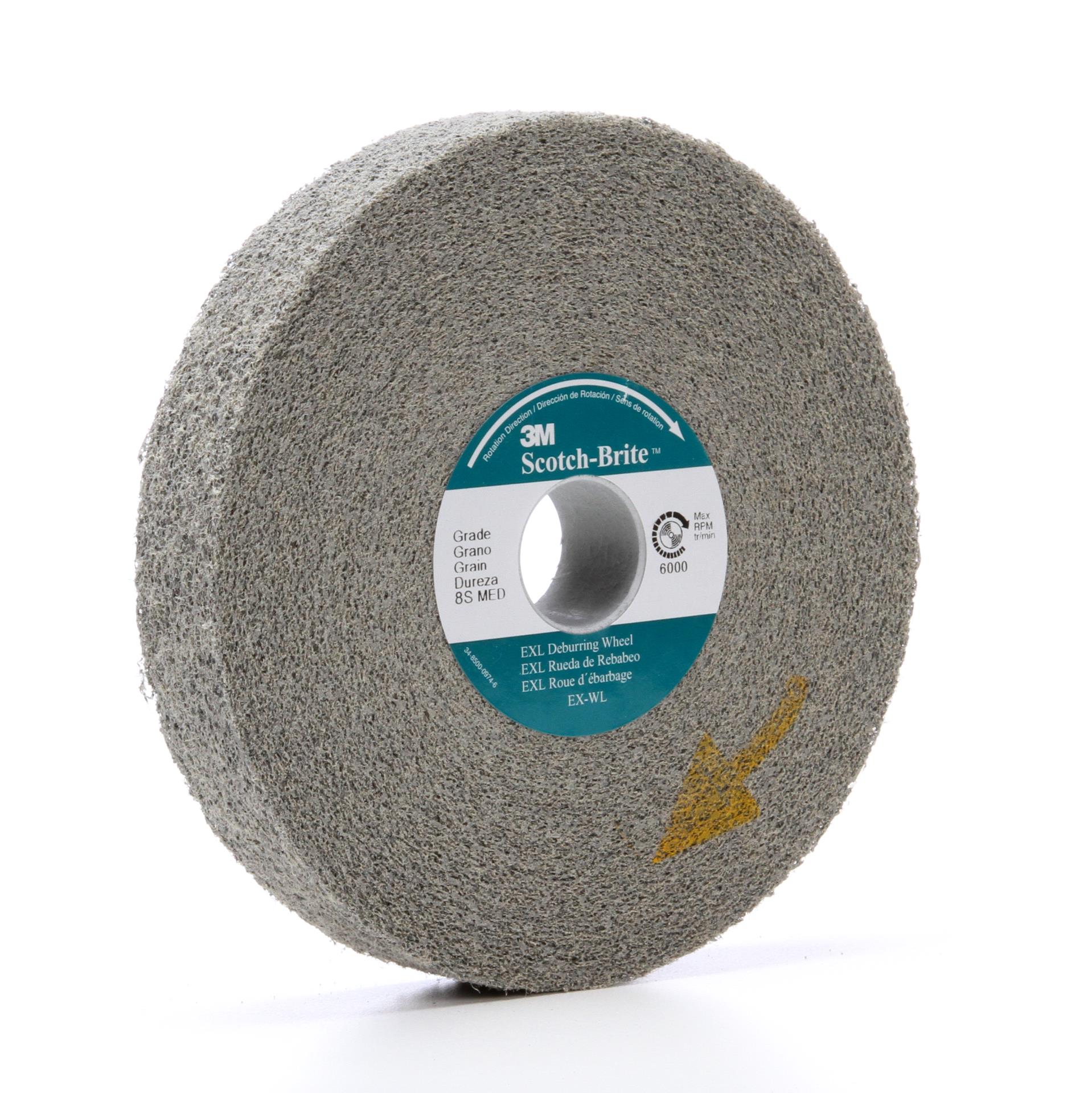 Scotch Brite Exl Deburring Wheel Xl Wl 8s Medium 6 In X 1 In X 1 In 3 Per Case Aircraft Products Tapes