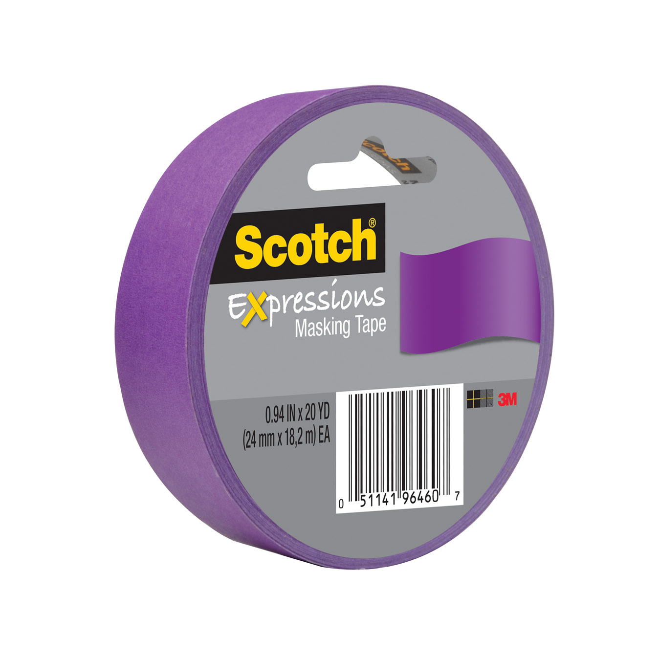 00051141964607 Scotch® Expressions Masking Tape, 3437-PUR-ESF, Purple  Aircraft products na 9390637