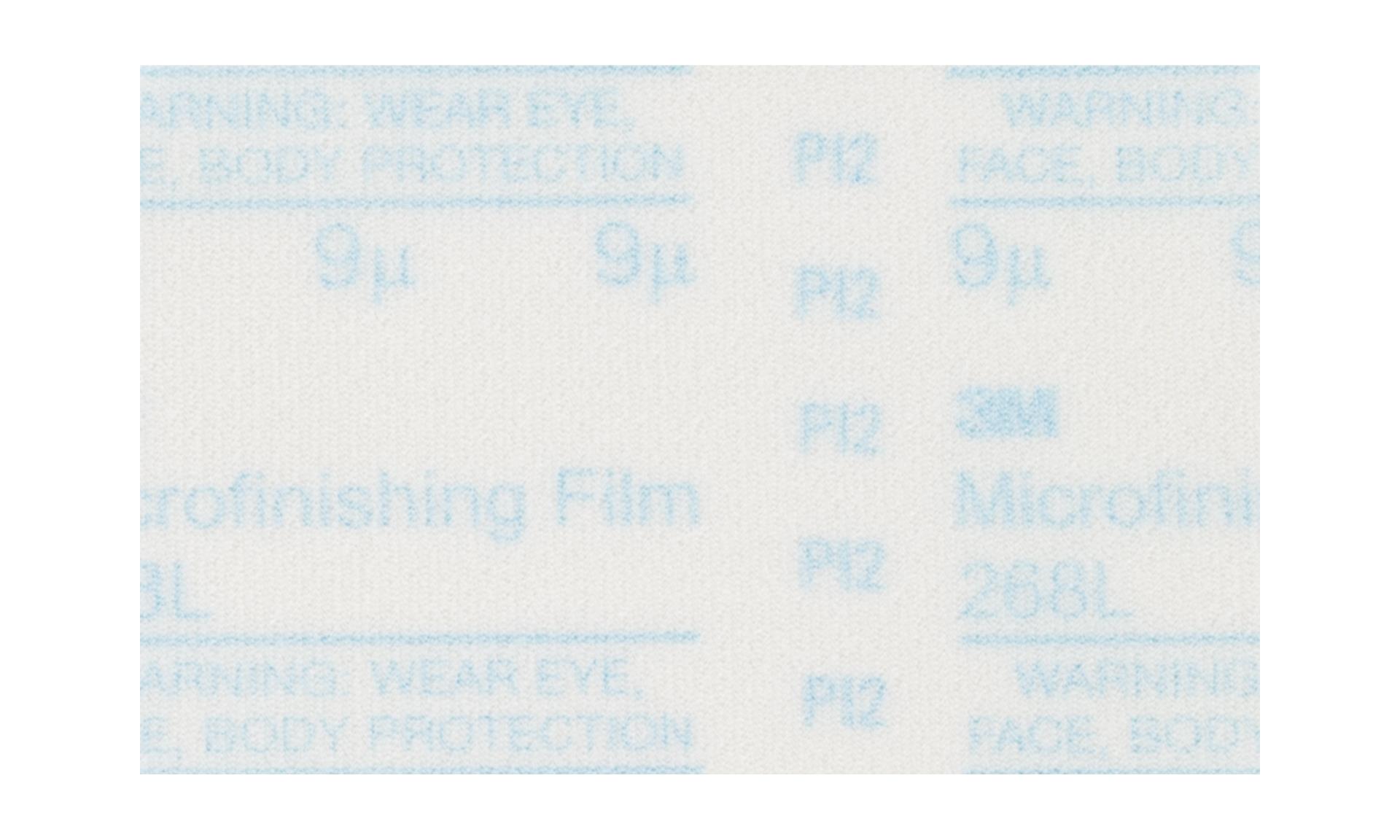 00051111545096 3M™ Microfinishing PSA Film Disc 268L, Mic, Type D,  Light Blue, in x NH, Die 300V, 100 per inner, 1000 per case Aircraft  products 3M 9377868