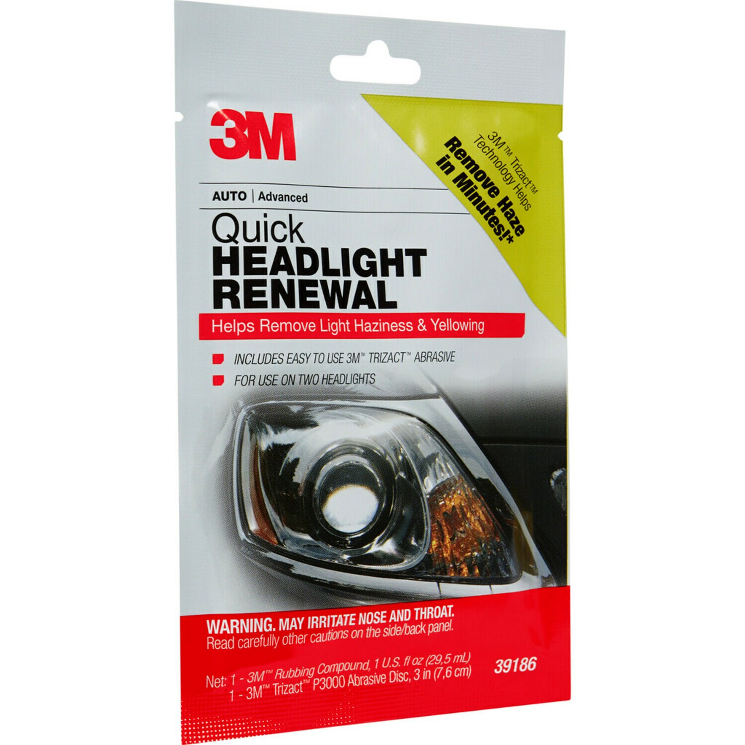 7100197965 - 3M Headlight Restoration Kit, 39186, 6 per case
