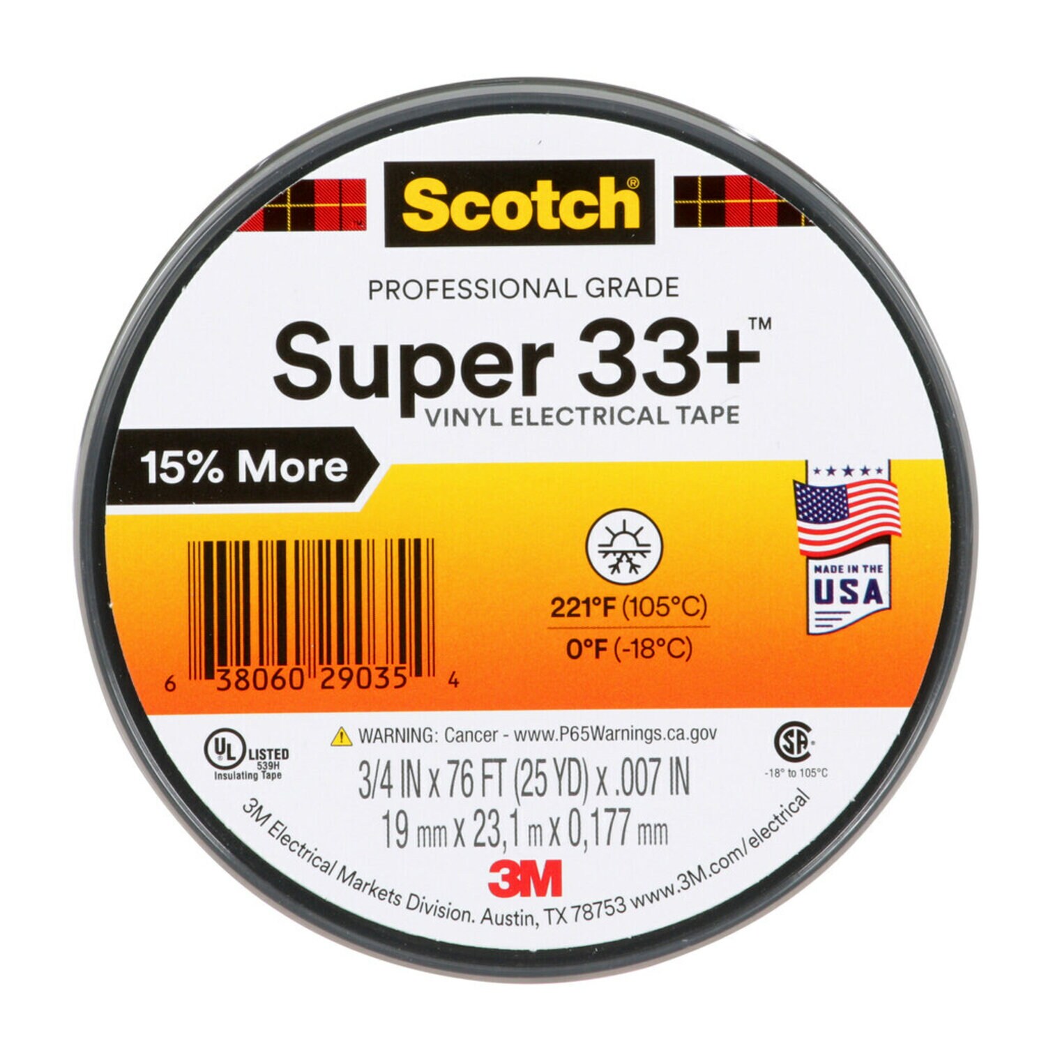 Scotch® Heavy Duty Rubber Electrical Tape 70 HDT, 1 in x 30 ft, Sky  Blue/Gray, 1 roll/carton, 24 rolls/case