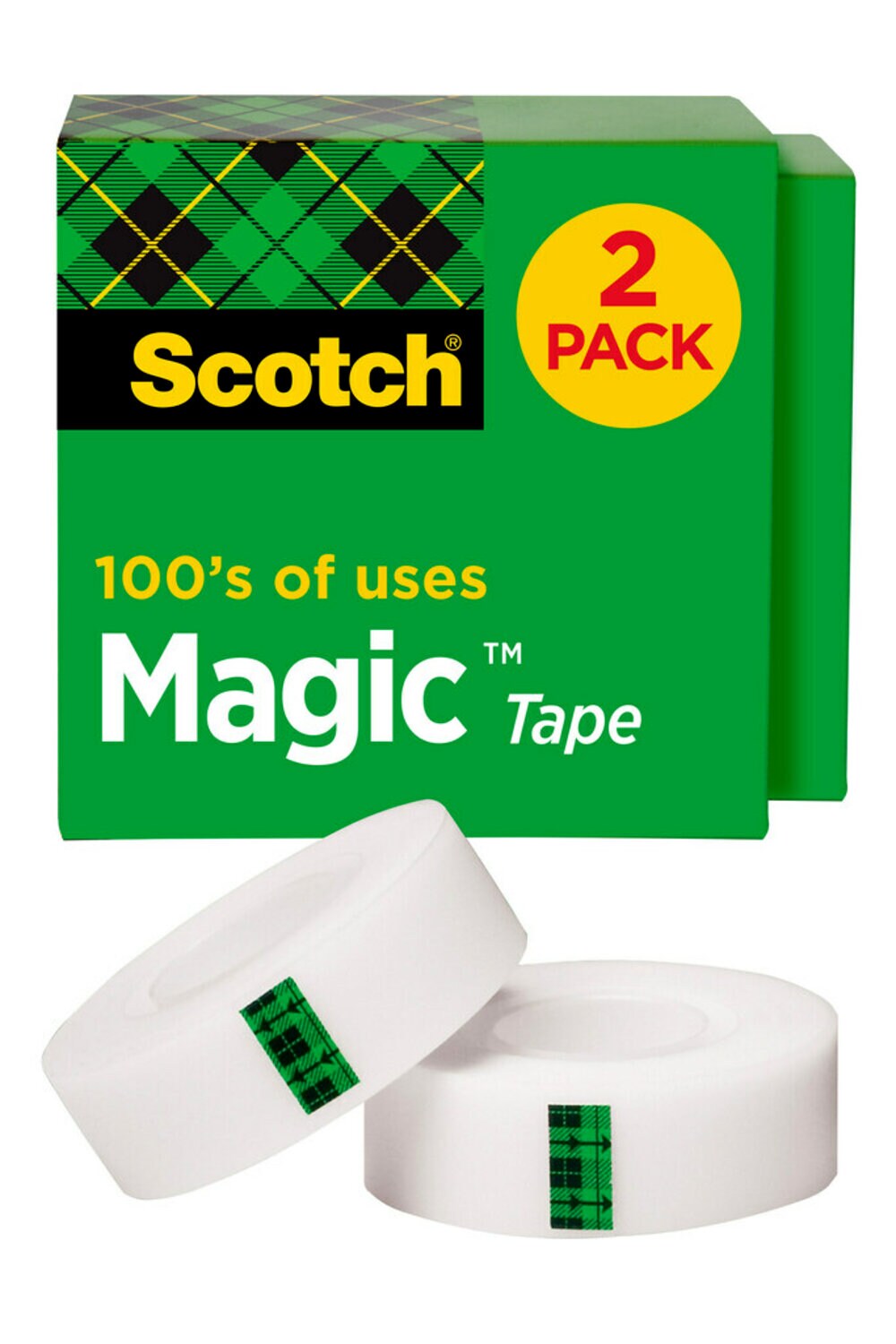 7010370042 - Scotch Magic Tape 810K2, 3/4 in x 1000 in (19 mm x 25,4 m)