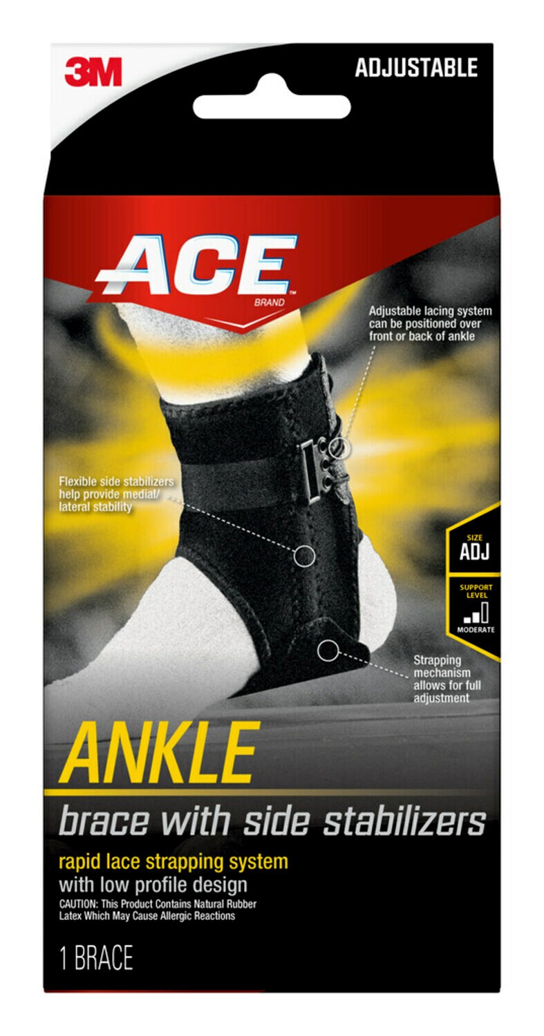 7100179183 - ACE Ankle Support with Side Stabilizers 901007, Adjustable