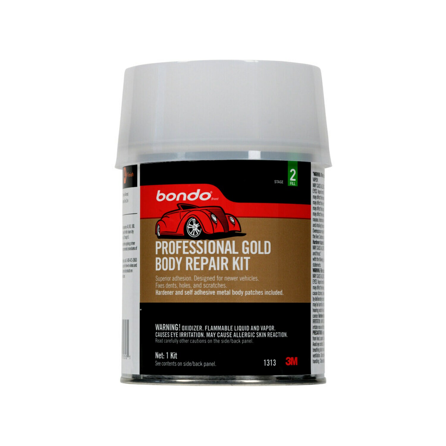 7010364416 - Bondo Professional Gold Body Repair Kit, 01313, Quart, 6 per case